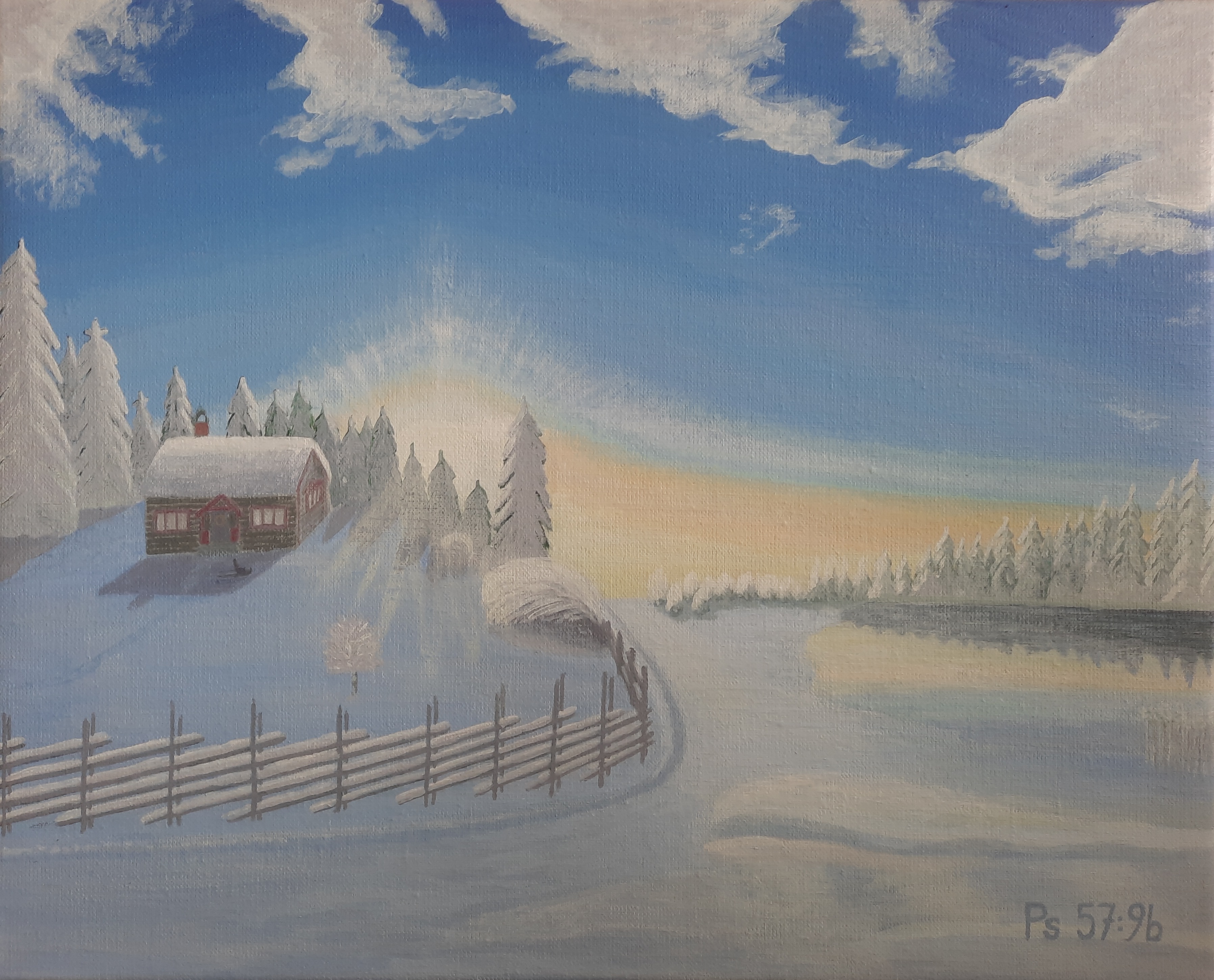 Vintergryning i Dalarna